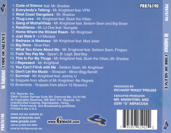 Mr. Knightowl - Code Of Silence Chicano Rap Mr. Knightowl - Code Of Silence Chicano Rap